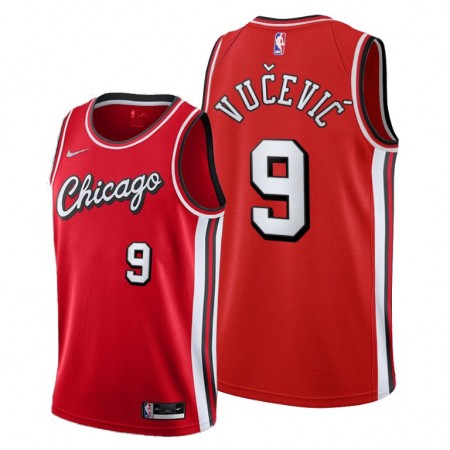 Chicago Bulls Nikola Vucevic 9 Nike 2021-22 City Edition Throwback Miesten Pelipaidat Swingman